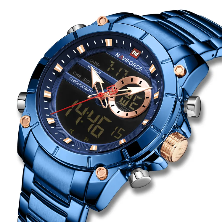 

NAVIFORCE 9163 BEBE relojes hombre 2021 hot sale luxury men watches in wristwatches relojes navy force