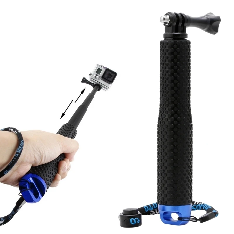 

Go Pro Accessories Waterproof 19inch Aluminum Selfie Stick for Gopro 10 9 8 7 6 5 Sj4000 Sj7 Yi 4K H8 H9R EKEN Action Camera, : black/blue/red/golden/green