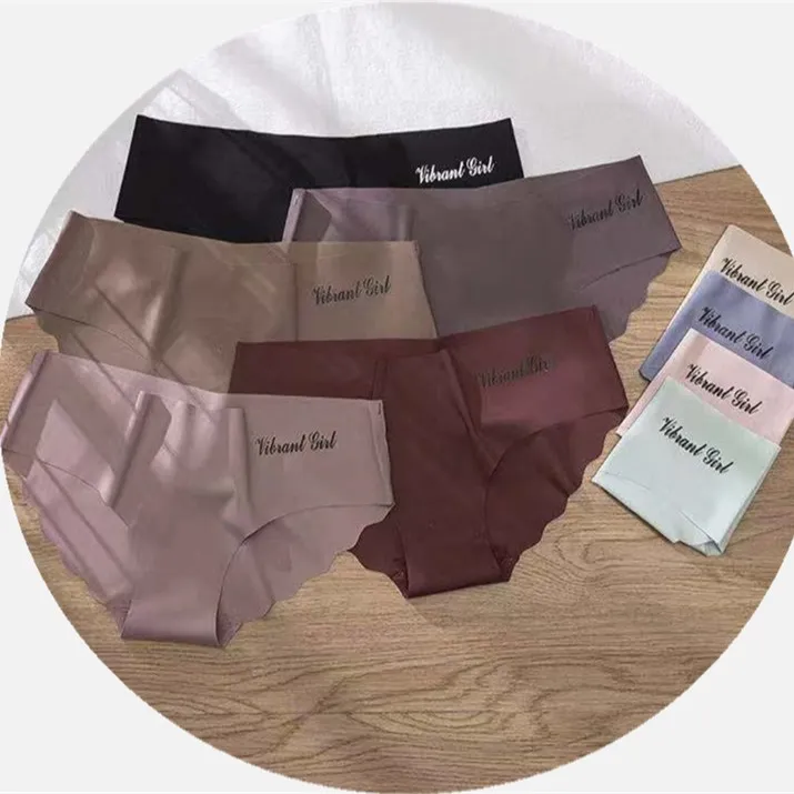 

one piece briefs underpants seamless panties breathable female ice silk underwear for women, 9 colors