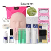 

14 pcs professional individual eye lashes grafting tools kit set bag long lasting eyelash extension kits for training school us
