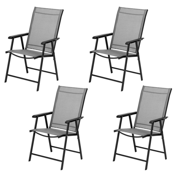 

US Warehouse 4 in 1 Outdoor Teslin Folding Chair Set