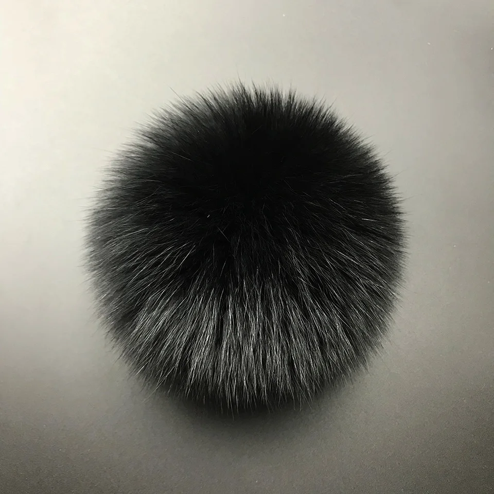 
Real Fox Fur Pompom Genuine Fur Pom Poms Ball for Hats&Caps Big Natural Fur Pompon Ball For Shoes Bags Accessories 