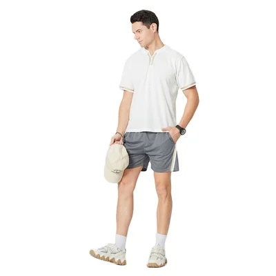 

New summer men's leisure sports fitness outdoor running men's two-piece suit, Picture color