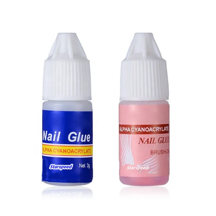 

Salon Wholesale Products Star speed press on nail glue manufacturers nail glue for tips, Clear,pink