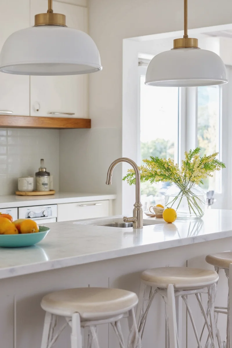 LuminaFlex rechargeable countertop lamp on a modern kitchen counter