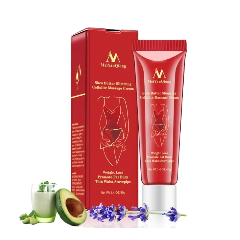

Meiyanqiong Cellulite Fat Burn Massage Cream Shea butter body slimming cream, White