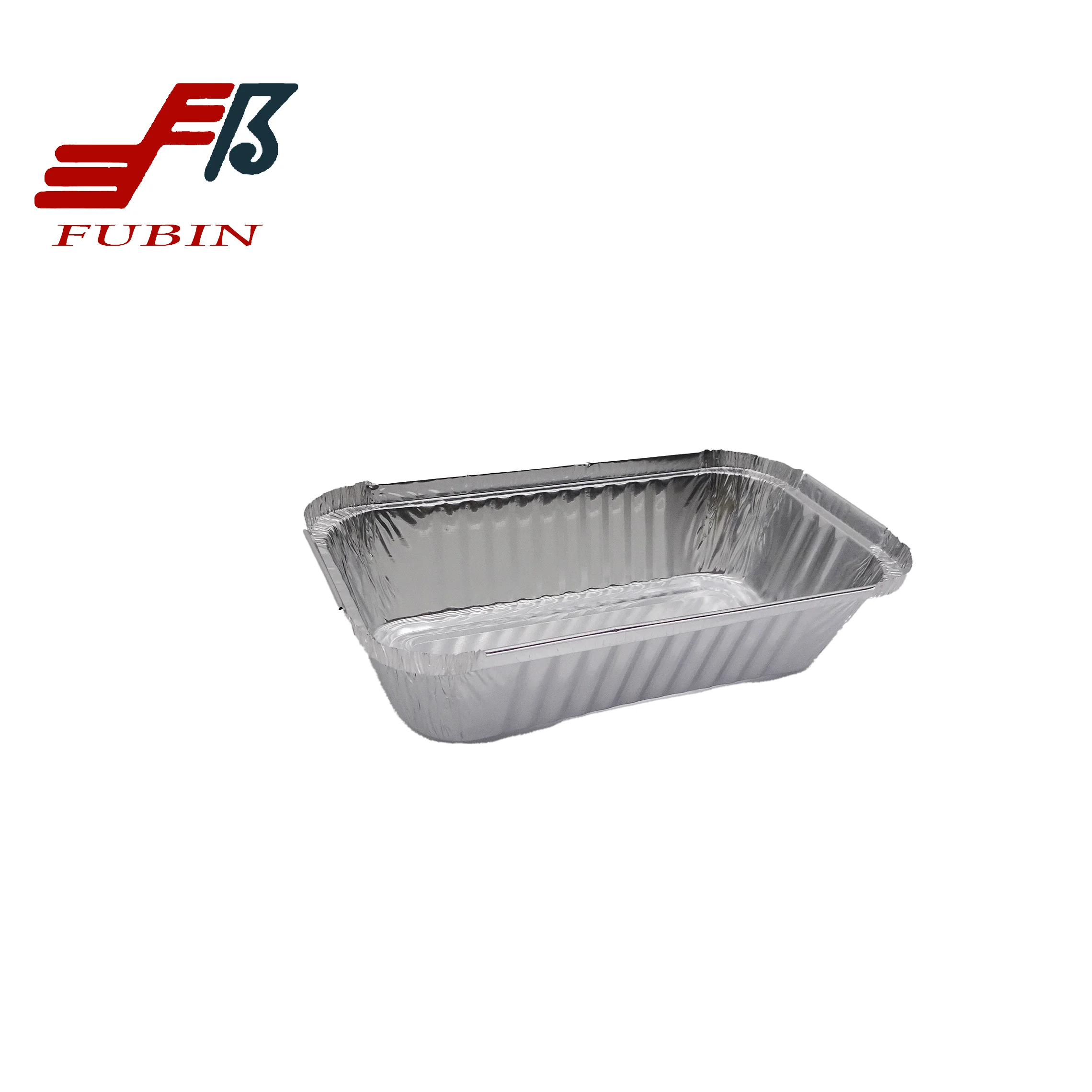 550ml Disposable Aluminum Foil Plates Rectangular Deep Loaf Pan
