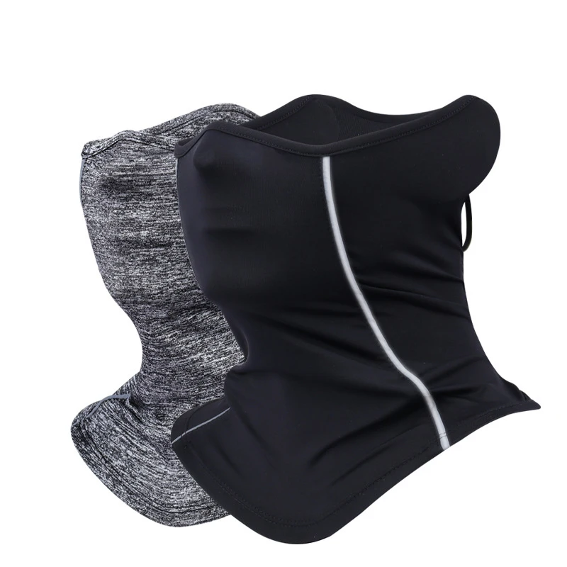 

Outdoor camping Seamless Face Cover Breathable Sun Protection Triangle Bandana Face Cover Neck Scarf Mask Buffs With Ear Loop