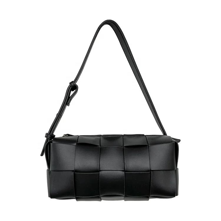 

Korean fashion PU handbag wholesale new design underarm bag niche single shoulder woven bag