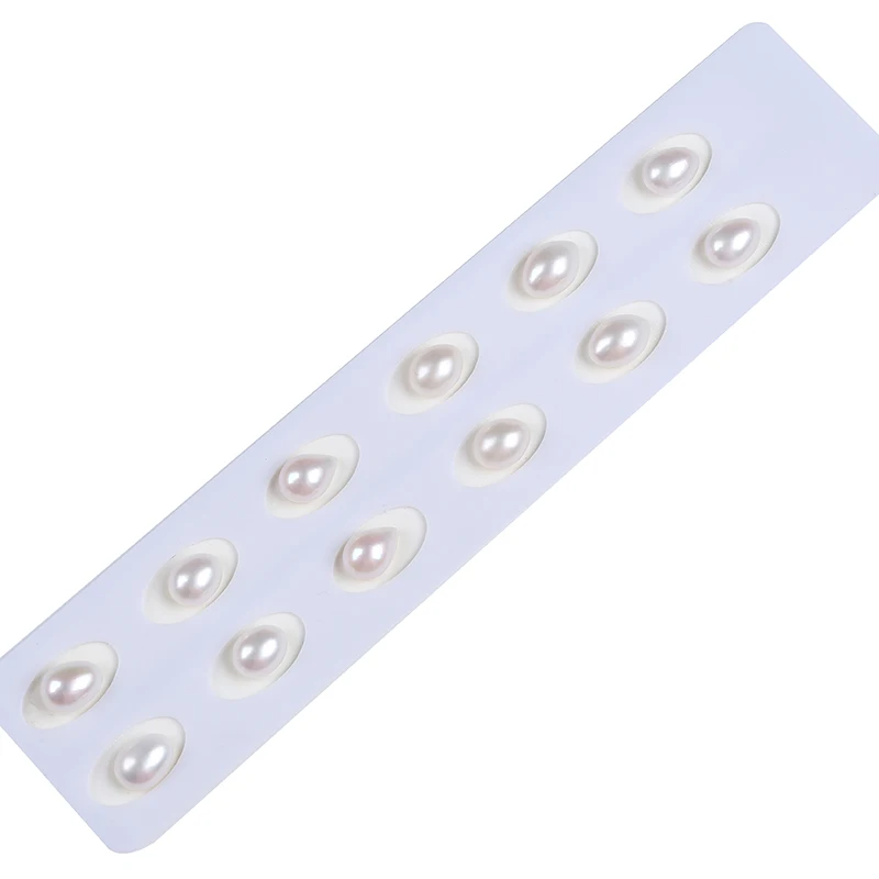 

white drop shape mabe pearl loose bead