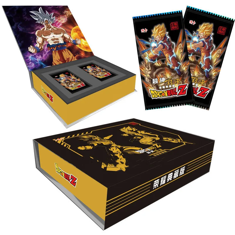 

google Anime Dragon Ball Collections Card Table Toys Family Children Christmas Gift Game child figure SSP Flash rare cards