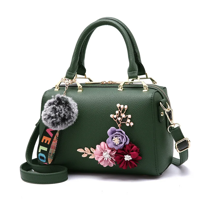 

bag woman handbag lady Women's handbag women's new fashion trend single shoulder bag three-dimensional flower bag wholesale, Customizable