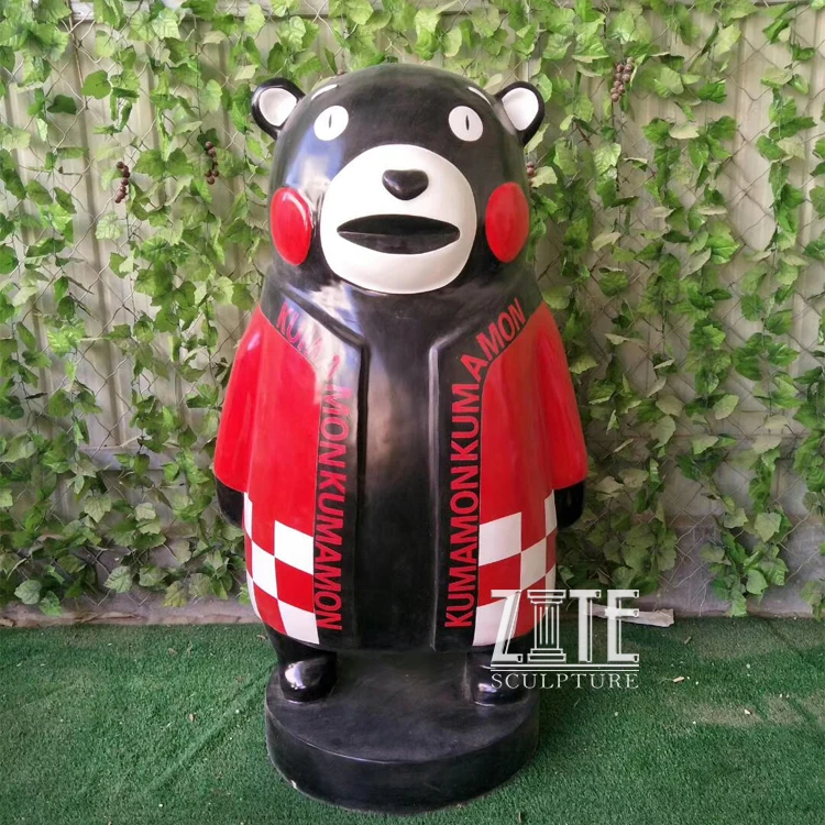 OEM K&iacute;ch Thước Cuộc Sống Nhựa Sợi Thủy Tinh Phim Hoạt H&igrave;nh Gấu Bức Tượng Cho Trang Tr&iacute; S&acirc;n Vườn