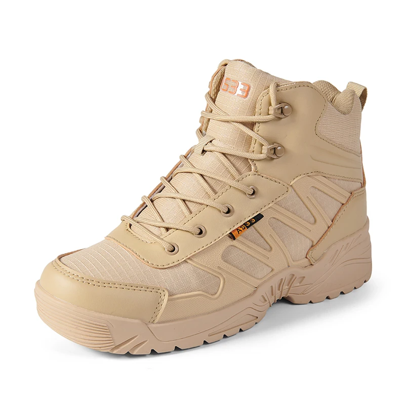 

New Arrival Enough In Stock Men Large Size Waterproof Hiking Outdoor Field Trading Military Shoes Army Boots