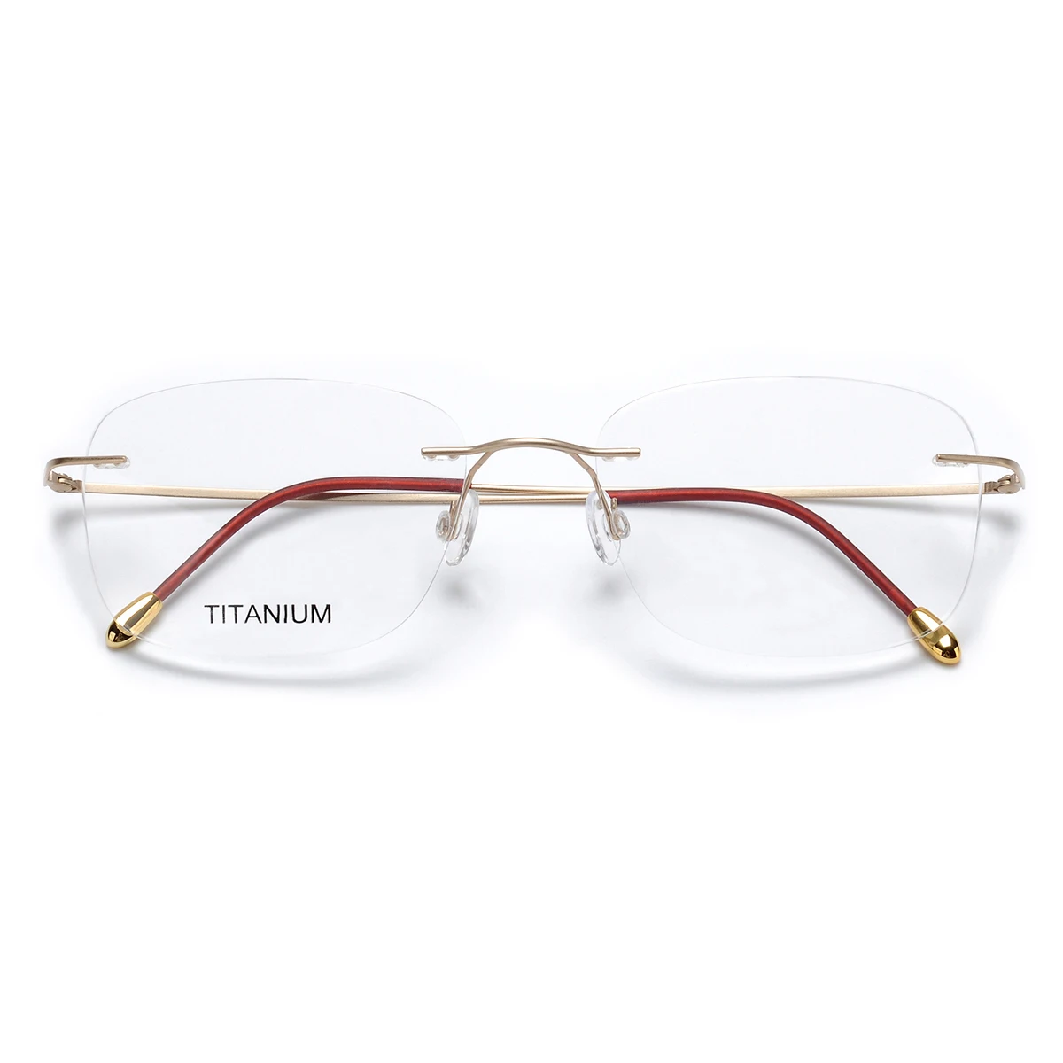 

Ready stock 2021 Rimless Eyewear Titanium optical glasses high quality titanium optical Frame, Custom color