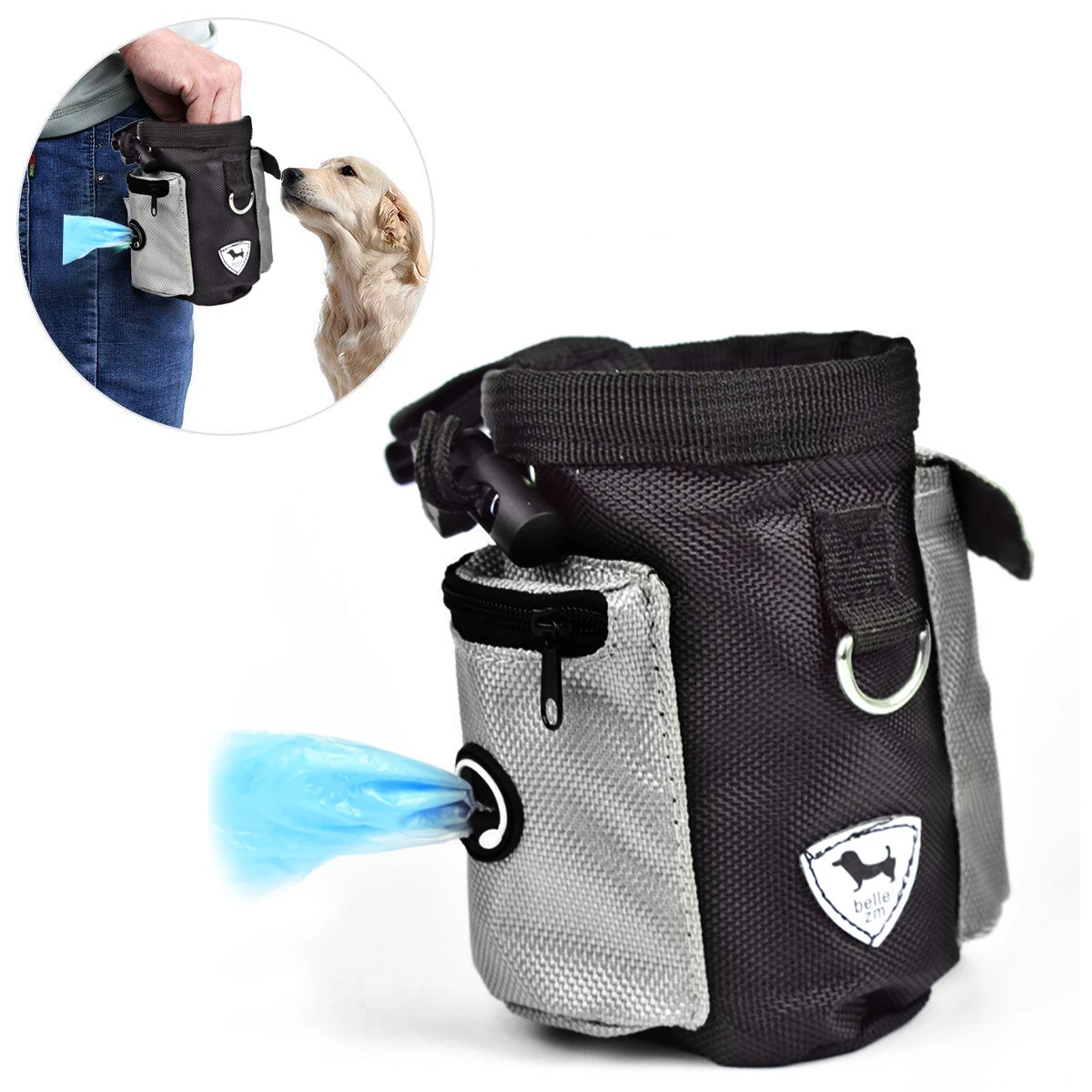 

Dog Treat Pouch Drawstring Carries Pet Toys Food Poop Bag Pouch Pet Hands Free Training Waist Bag Pet Product