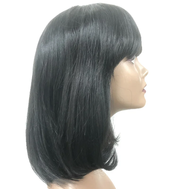 

Mellow Wave Fringe Hair Wigs 12A Grade Human Hair Wigs Highest Quality Brazilian Human Hair Wigs With Natural Color, Natural color lace wig