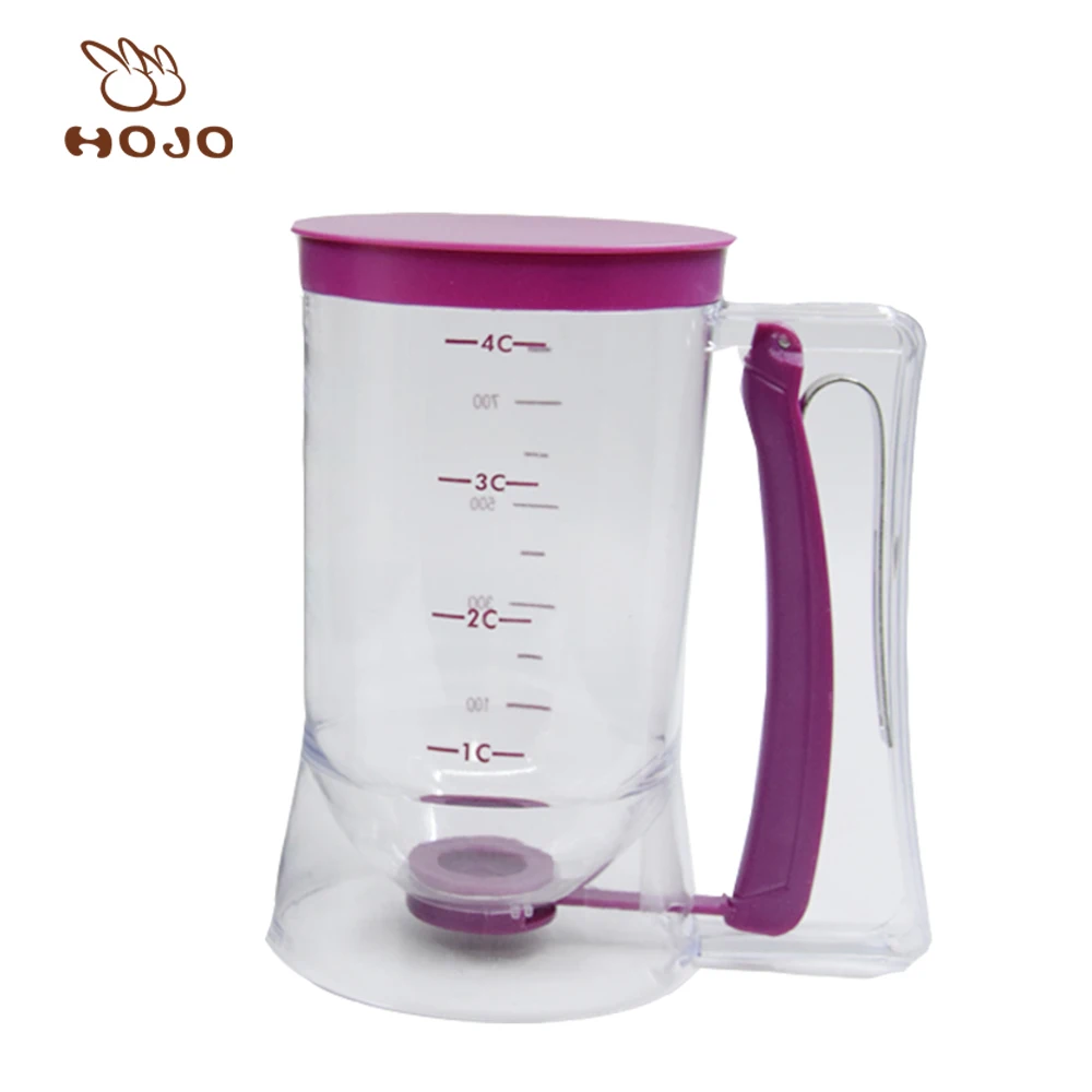 Kitchen Pancake Batter Dispenser Baking Tools of Cupcakes, Waffles, Cakes, Muffin Mix, Measuring Cups 900ml