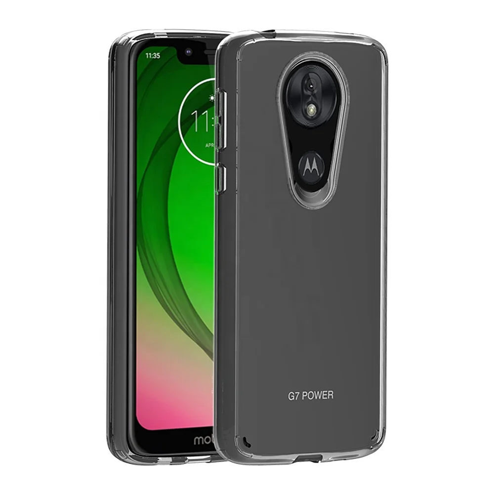 

Best Price Slim Clear Transparent Tpu Acrylic Phone Case for Moto G7 Power