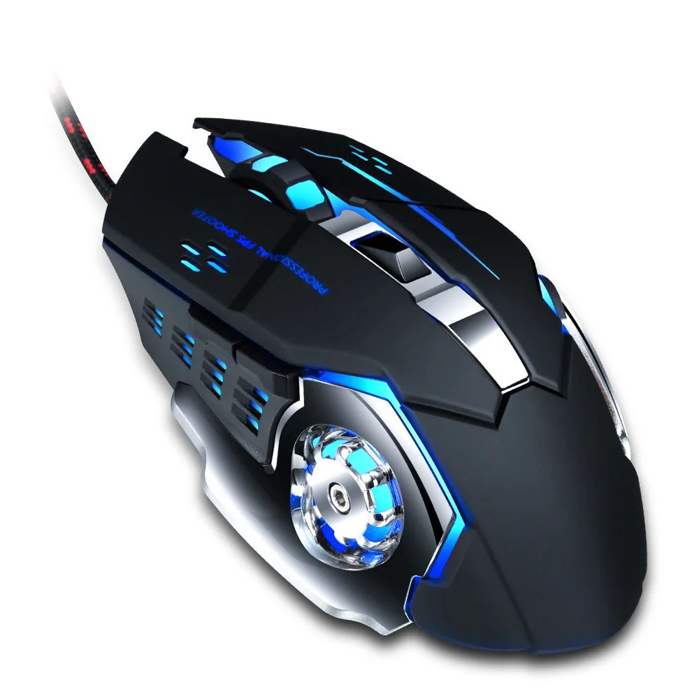 

Wholesale Custom Macro Programmable Gaming Mouse 7 Colors RGB Backlit Mechanical Wired Mouse