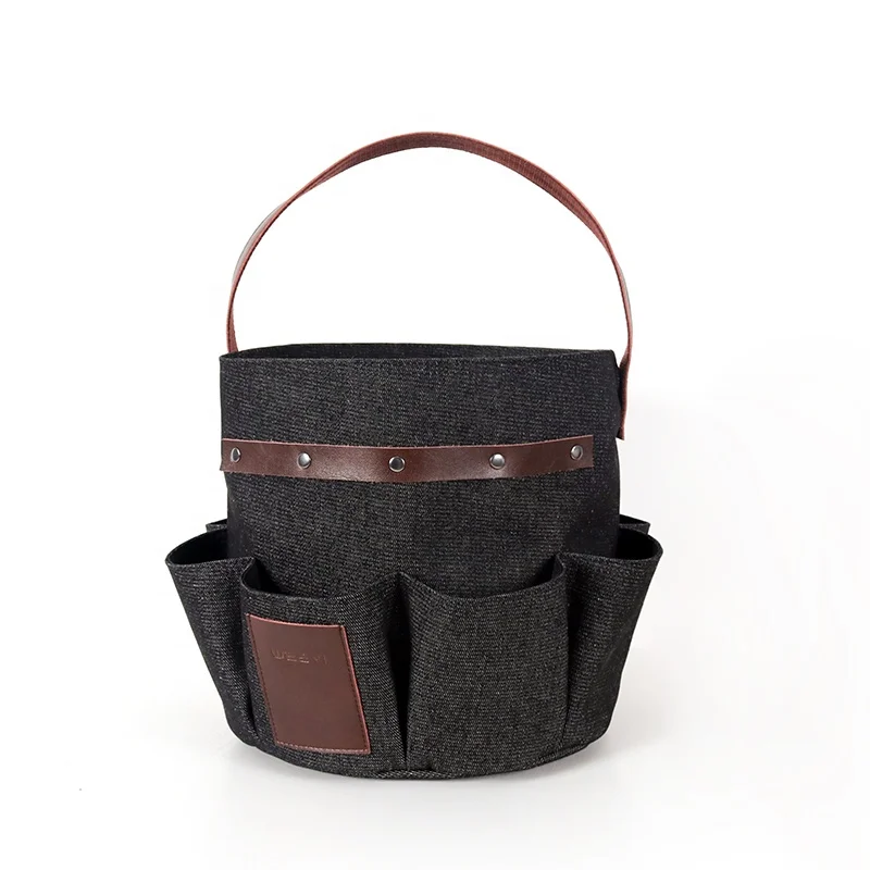 
Custom durable denim coated TPU Waterproof Bucket Garden Storage Tool Bag 