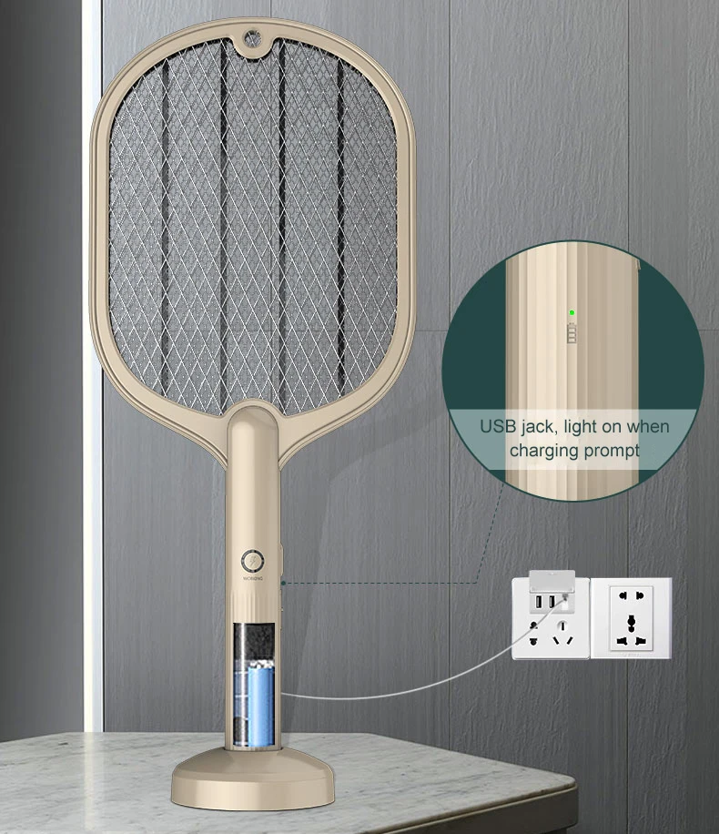 

Dropping Factory direct sale electric mosquito trap bat zapper shock killer electron lamp electronic 2 in 1 mosquito racket