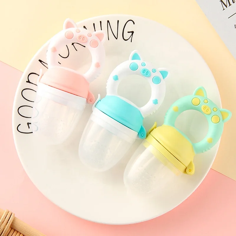 
Baby Fresh Food Feeder Pacifier Feeder Pacifier Infant Fruit Teething Toy Silicone Pouches for Toddlers Kids 