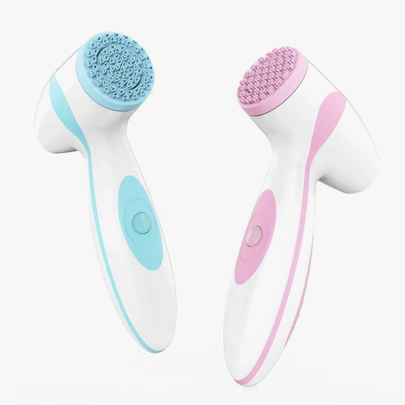 

2020 New Arrivals Amazon Product USB Rechargeable Silicone Sonic Vibration Electric Face Cleansing Brush