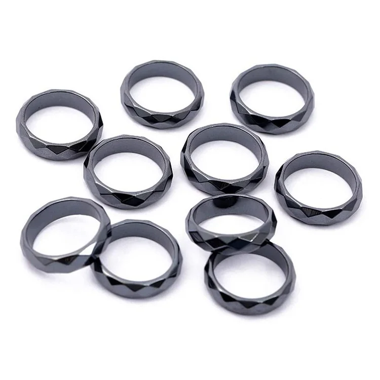 

Rings Hematite Magnet Chunky Rings Fashion Jewellery Accessories Summer Women Men Retro Jewelry Ring, Picture shows