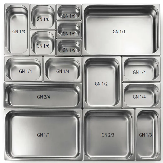 Nsf Standard Size Stainless Steel Gastronorm Food Container Gn Pan ...