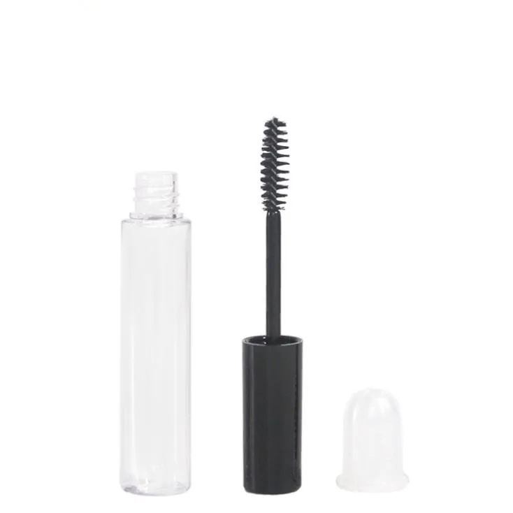 
Wholesale 10ml Plastic Clear empty mascara wand tube bottle mascara packaging tube with mascara brush 