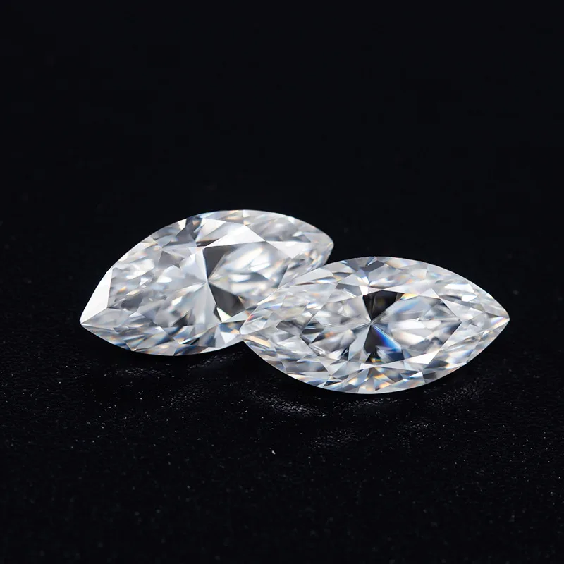 

Marquise cut Horse eye D color mosang diamond naked stone manufacturers spot wholesale and direct selling Moissanite