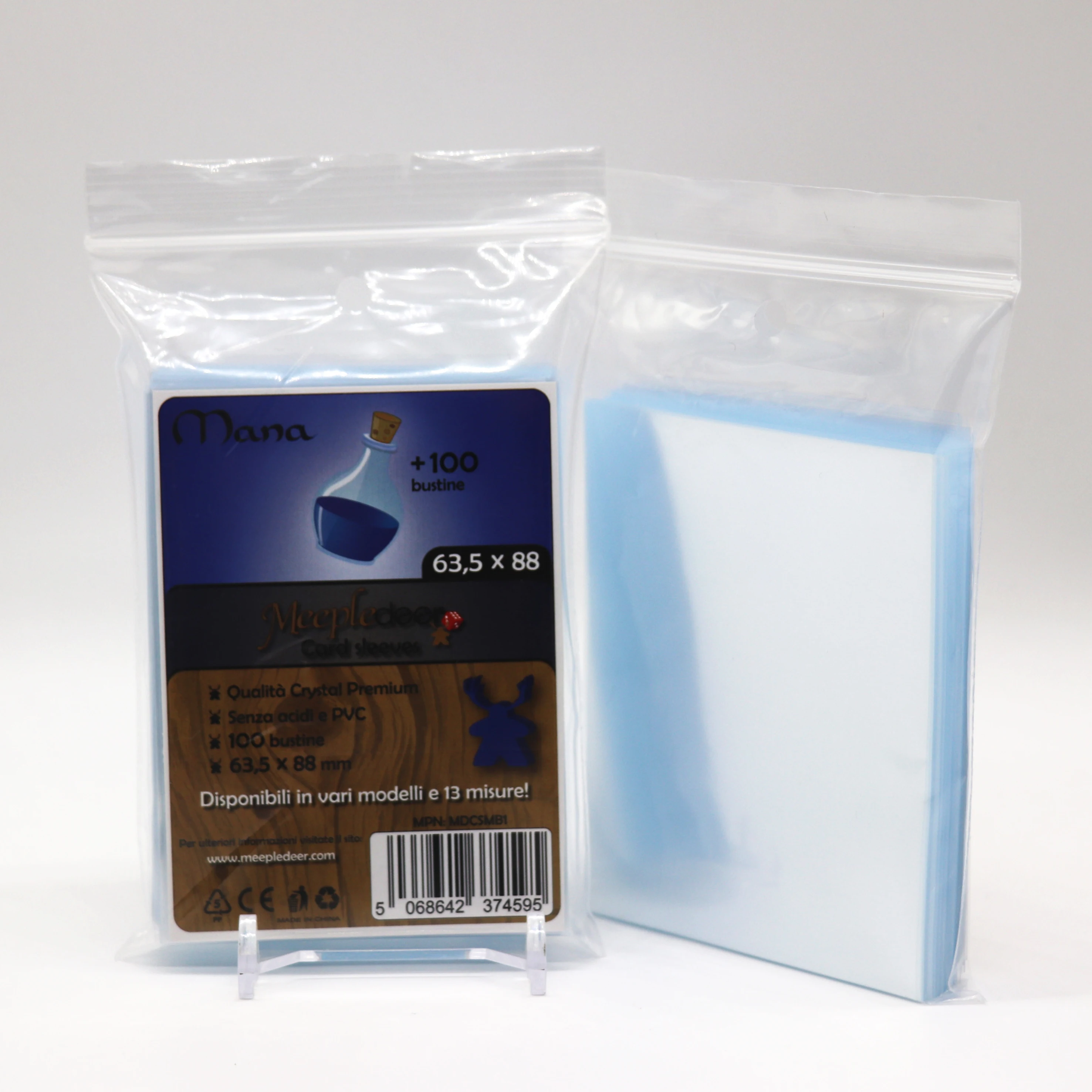 

Light blue card sleeves board game , CCG trading card sleeves for board game