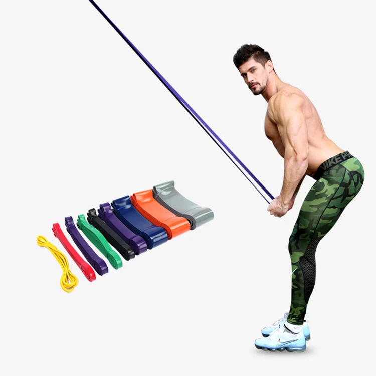 

Wholesale Price Men and Women Sport Anti-Slip Hip Loop Resistance Band Resistance Loop Band Set, Yellow, red, purple, green, black, blue, orange, gray