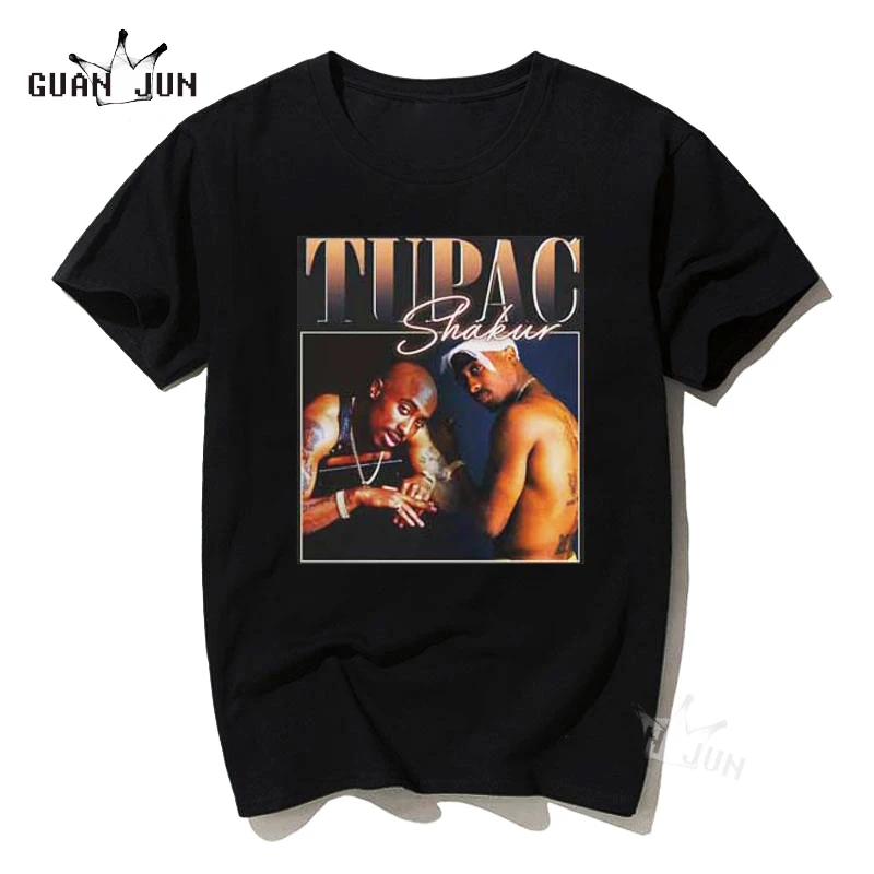 

2pac t-shirt Hip Hop Men' Tshirt Vintage Punk Gothic Cool Unisex Cotton Black Short Sleeve T Shirt Tupac Funny Streetwear