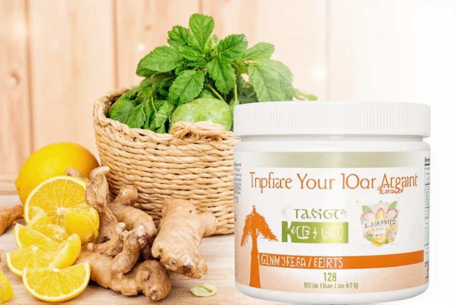 Ginger root and supplement capsules comparison
