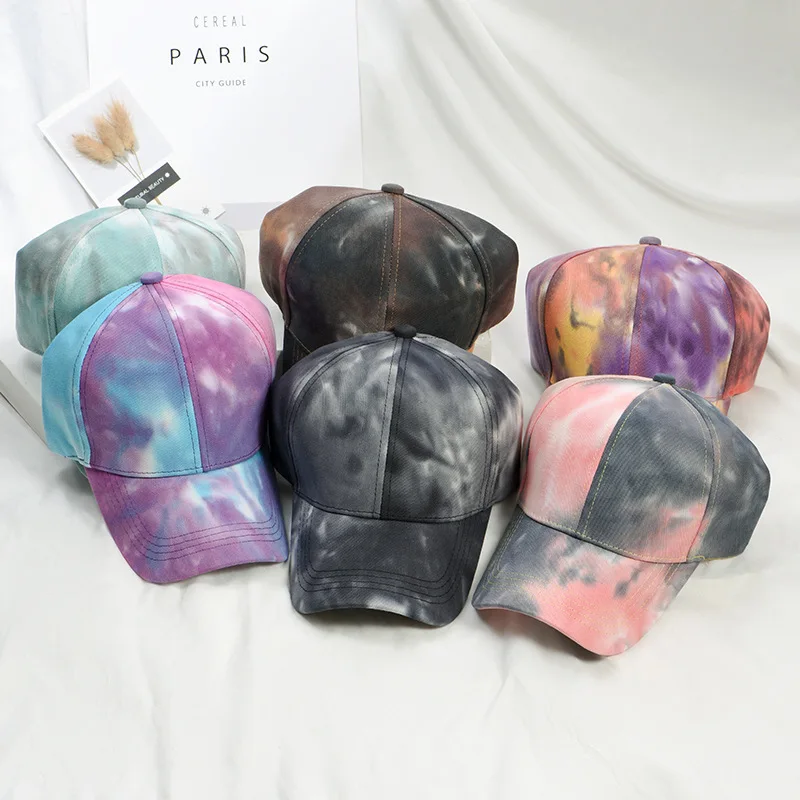 

Girls Tie-dye hat Spot Quick-dry Sports boys Designer Colorful Vintage Women Summer Sports Baseball hats