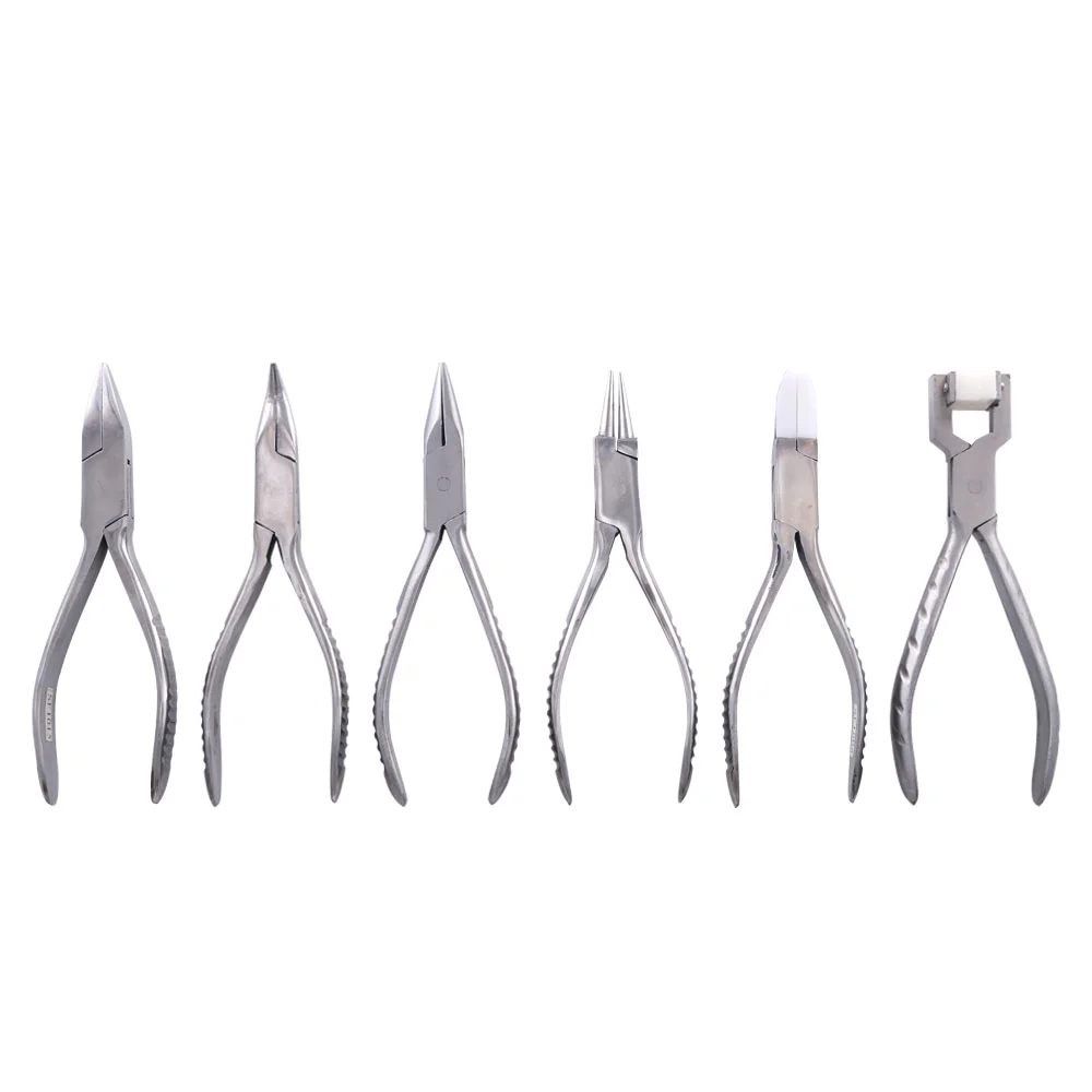 

Hand PliersTools Stainless Steel Pliers Sets Diy Repairing Jewellery Tool Needle Round Flat Nose Plier for Jewelry Making