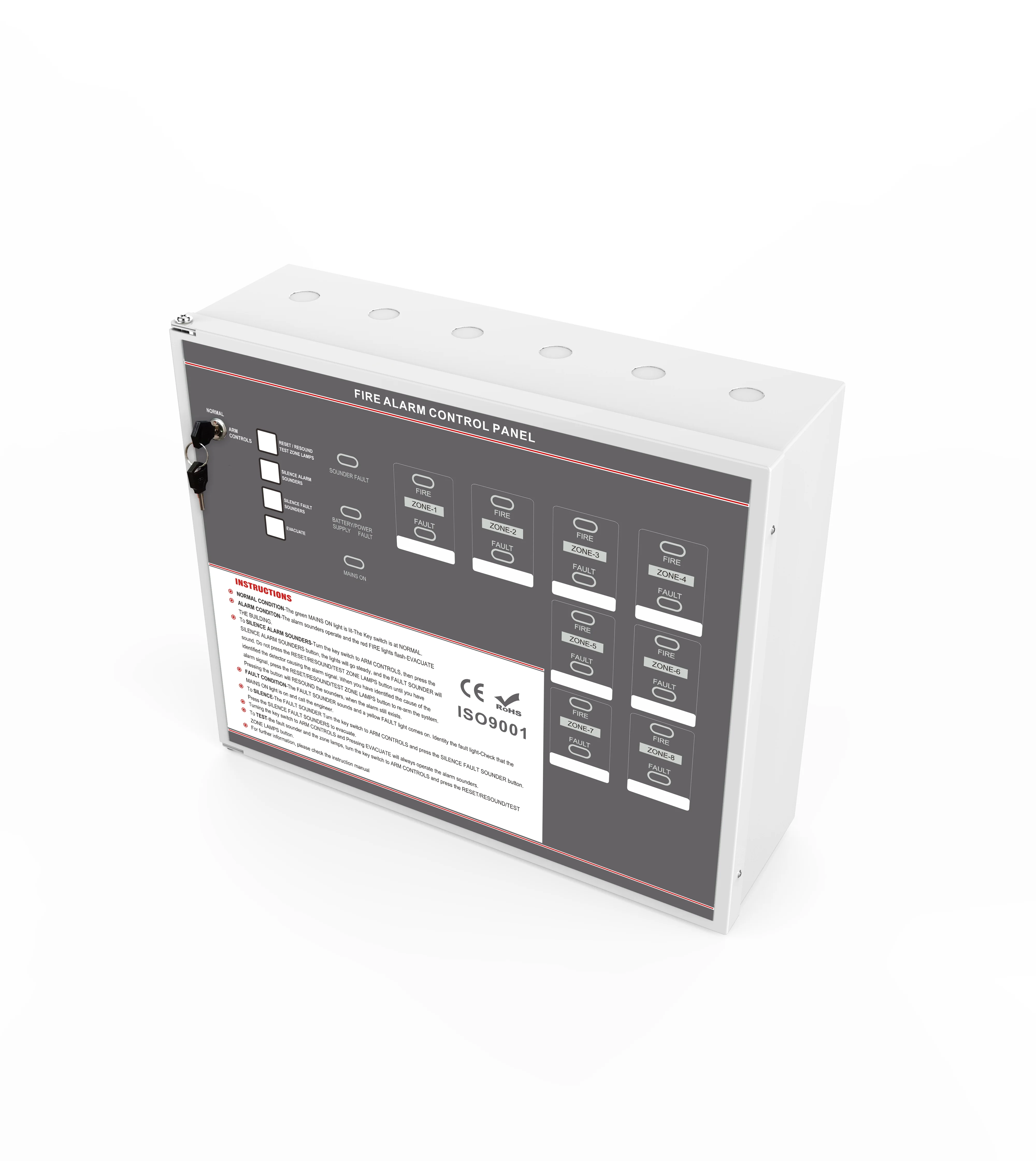 6 Zone Conventional Fire Alarm Control Panel by ORINSONG