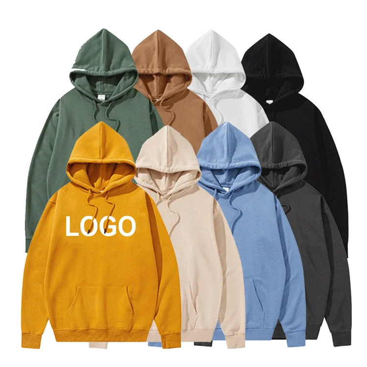 

Wholesale Pullover Printing Cotton Unisex Plain Thick Heavy Hoodie Blank Custom Logo Men'S Pullover Hoodies