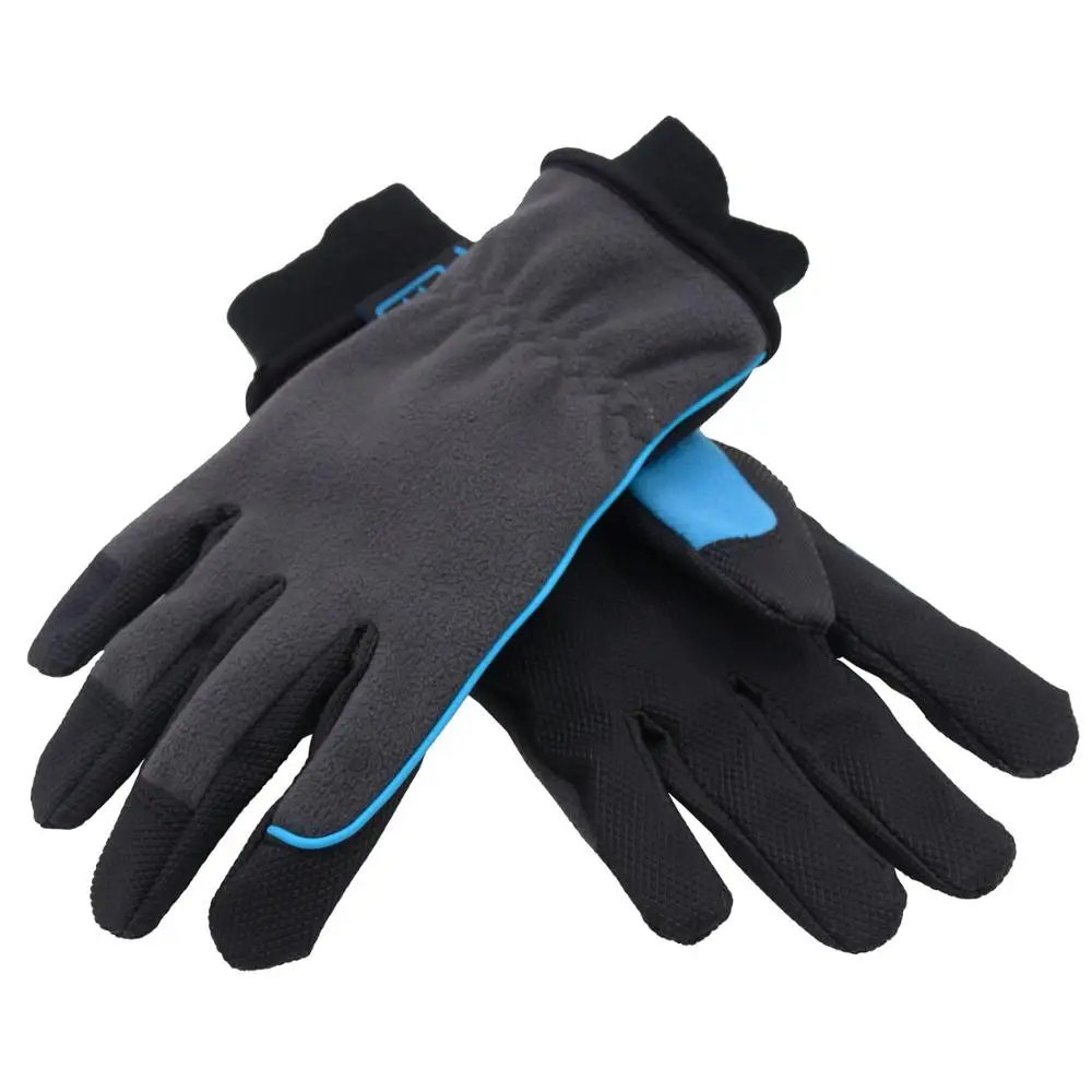 

HDD supplier fashion hot sell waterproof fleece warm soft winter gloves sports, Black