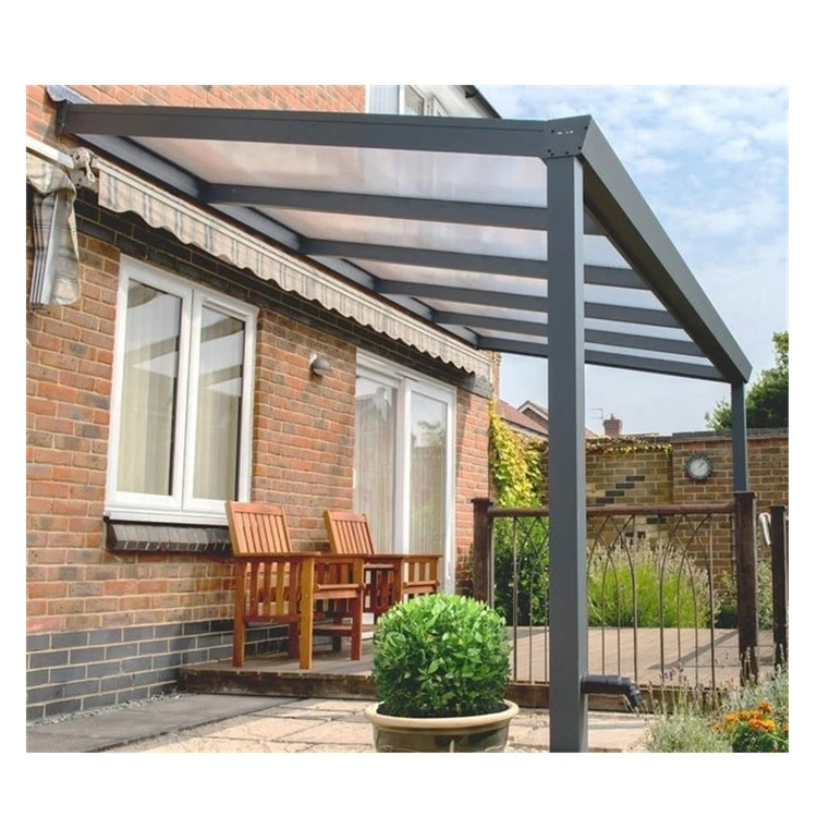 European All Seasons Glass Roof Aluminum Veranda With Sliding Door ...