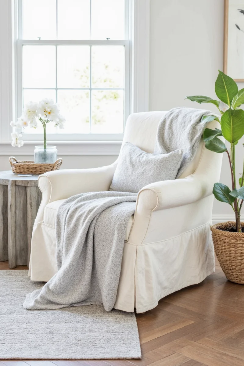 Fabric Comparison Chart for Pottery Barn Armchair Covers