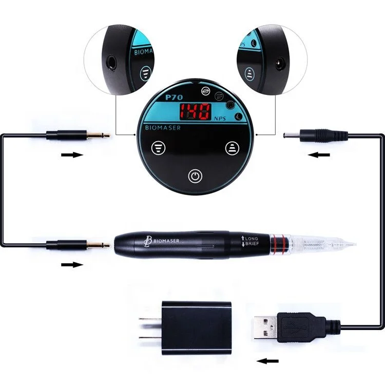 

Biomaser Professional Magnetic Coreless Motor Permanent Makeup Tattoo Pen Machine Rotary Tattoo Machine For Micropigmentation