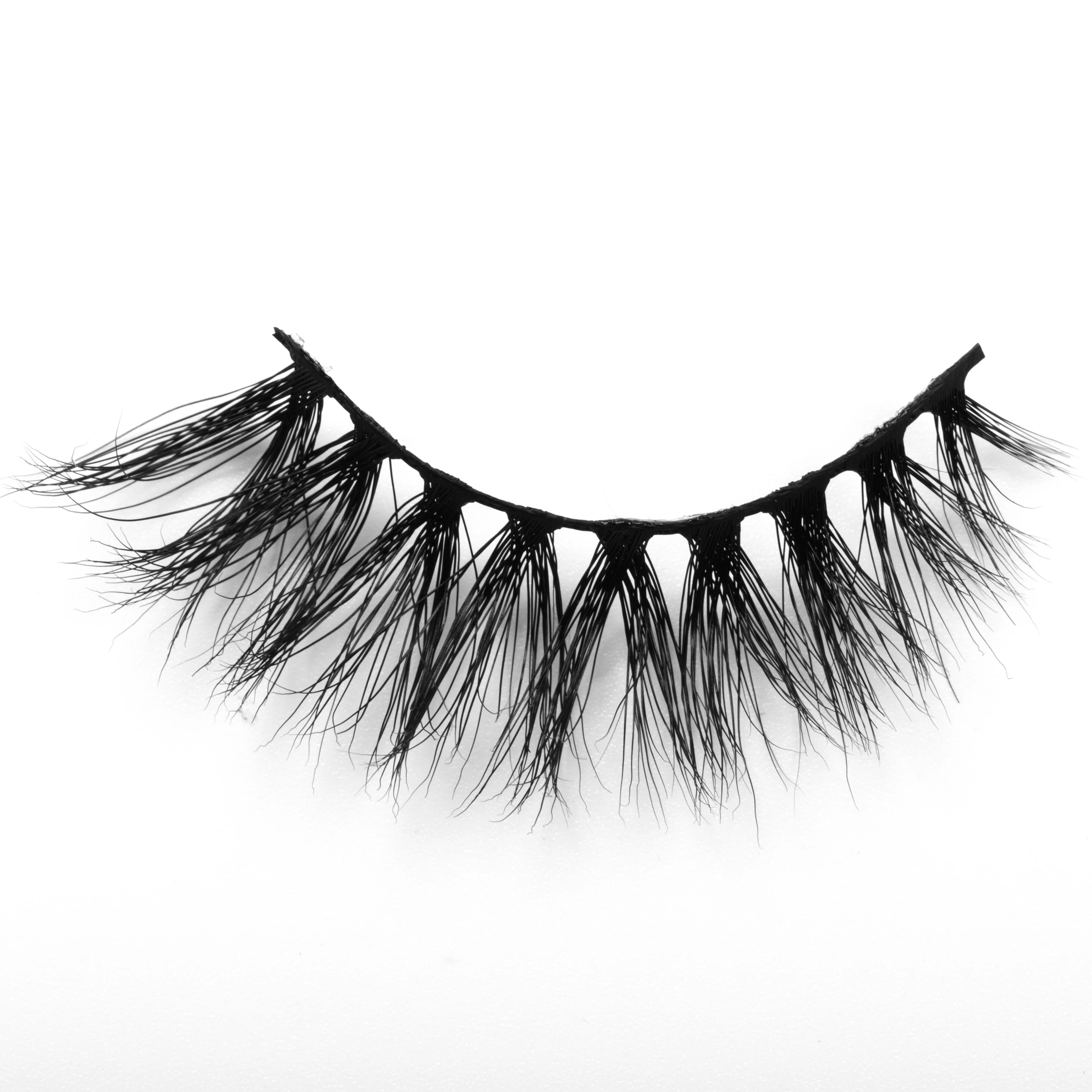 

2021 Wholesale Real Mink Lashes 25mm 3D Mink Eyelash Vendor Handmade Totally Cruelty Free Start Own Business Line Without MOQ, Black