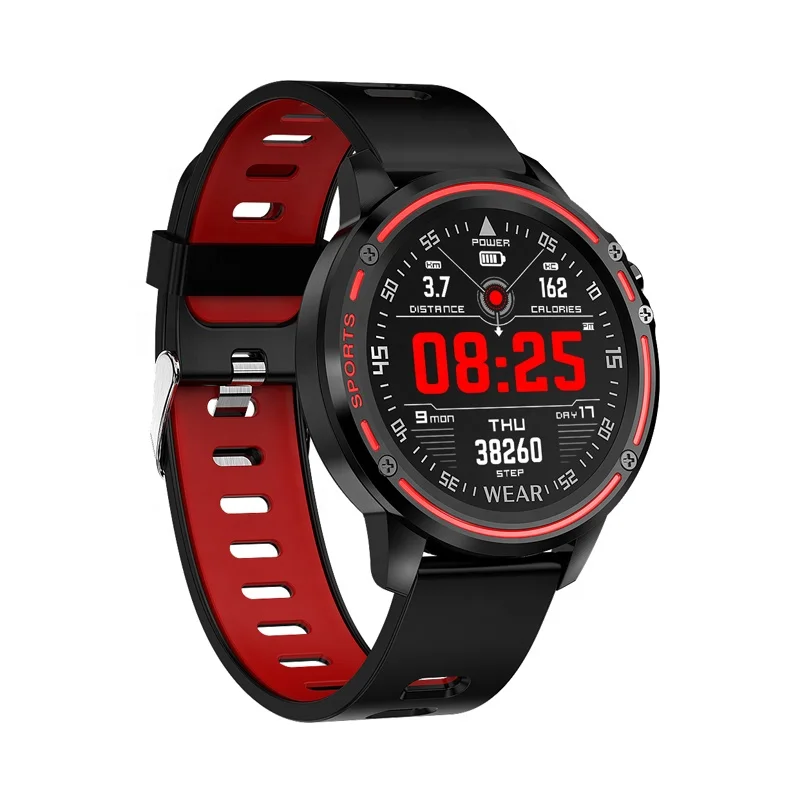 

L8 Men's Touch Smart Watch ECG + PPG IP68 Waterproof Fitness Blood Pressure Heart Rate Tracker Sports Smart Watch Phone VS L5 L7