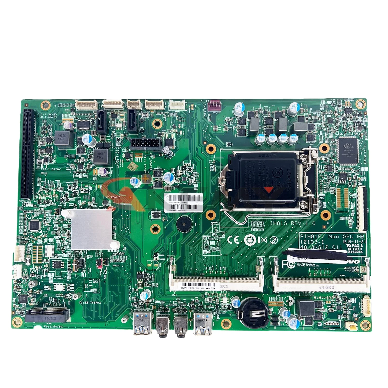 

IH81S For Lenovo S520 S3040 M7200z M7250z AIO Motherboard PIH81F 12103-1 48.3KS08.011 Mainboard 100%Work