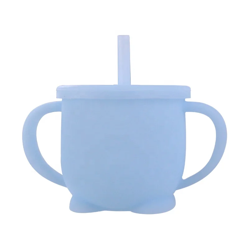 Spillproof Silicone Drinking Cup Baby Training Sippy Cup