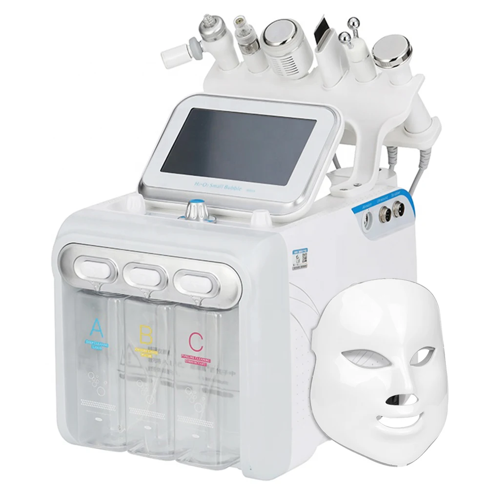 

7 IN 1 Water Oxygen Aqua microdermabrasion machine for face-lifting Facial Care Beauty Equipment, White