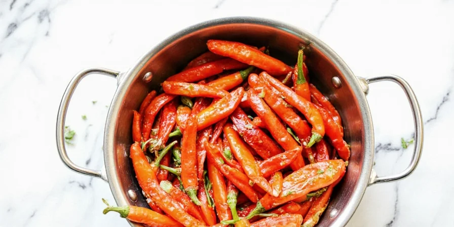 Person chopping chilies with gloves on